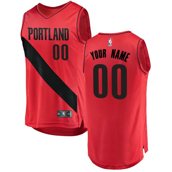 Camiseta baloncesto Custom 0 Statement Edition Rojo Portland Trail Blazers Hombre