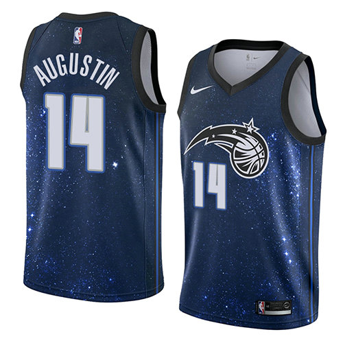 Camiseta baloncesto D.J. Augustin 14 Ciudad 2018 Azul Orlando Magic Hombre