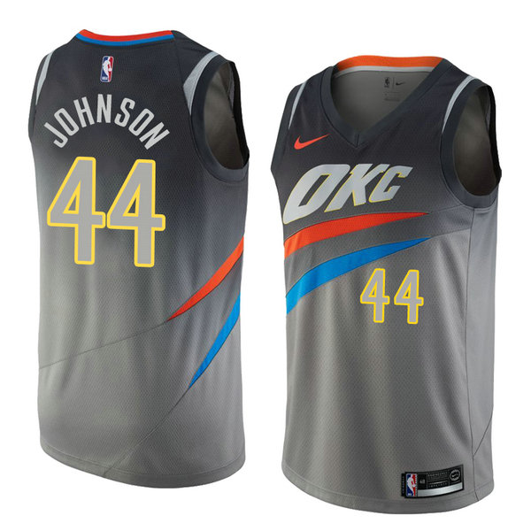 Camiseta baloncesto Dakari Johnson 44 Ciudad 2018 Gris Oklahoma City Thunder Hombre