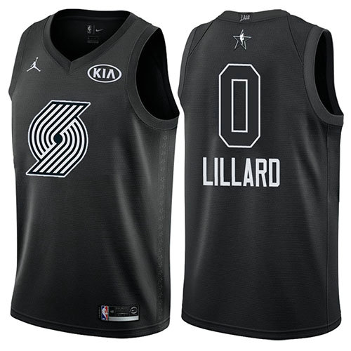 Camiseta baloncesto Damian Lillard 0 Negro All Star 2018 Hombre