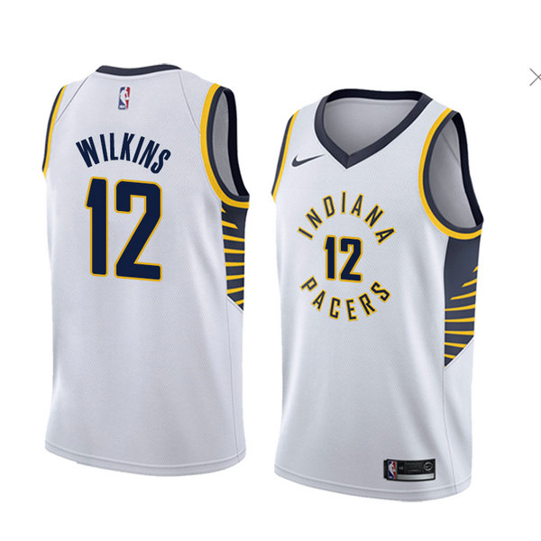 Camiseta baloncesto Damien Wilkins 12 Association 2018 Blanco Indiana Pacers Hombre