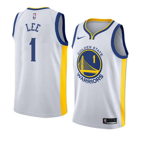 Camiseta baloncesto Damion Lee 1 Association 2018 Blanco Golden State Warriors Hombre