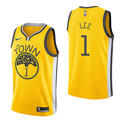 Camiseta baloncesto Damion Lee 1 Earned 2018-19 Amarillo Golden State Warriors Hombre