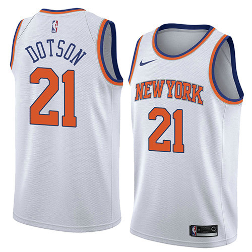 Camiseta baloncesto Damyean Dotson 21 Association 2018 Blanco New York Knicks Hombre