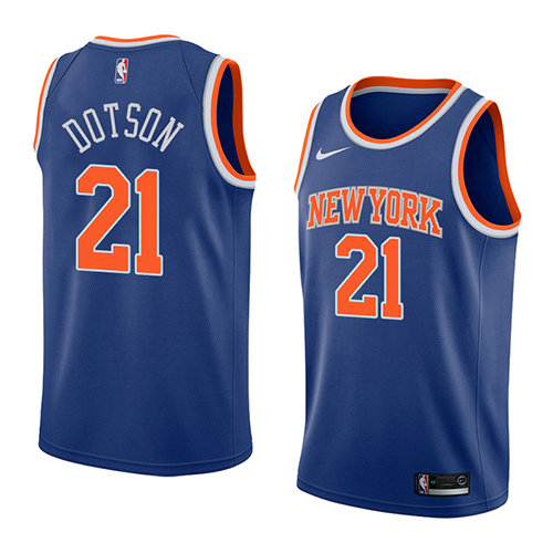 Camiseta baloncesto Damyean Dotson 21 Icon 2018 Azul New York Knicks Hombre
