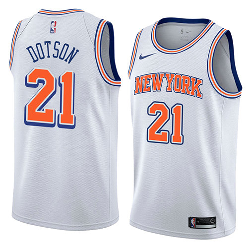 Camiseta baloncesto Damyean Dotson 21 Statement 2018 Blanco New York Knicks Hombre