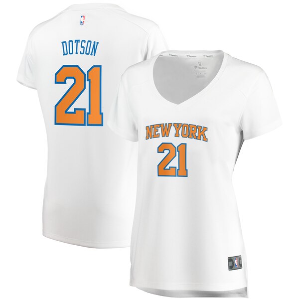 Camiseta baloncesto Damyean Dotson 21 association edition Blanco New York Knicks Mujer