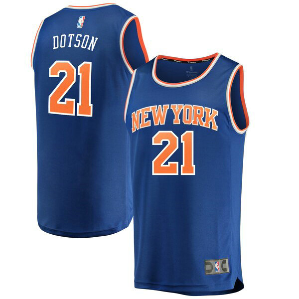 Camiseta baloncesto Damyean Dotson 21 icon edition Azul New York Knicks Hombre