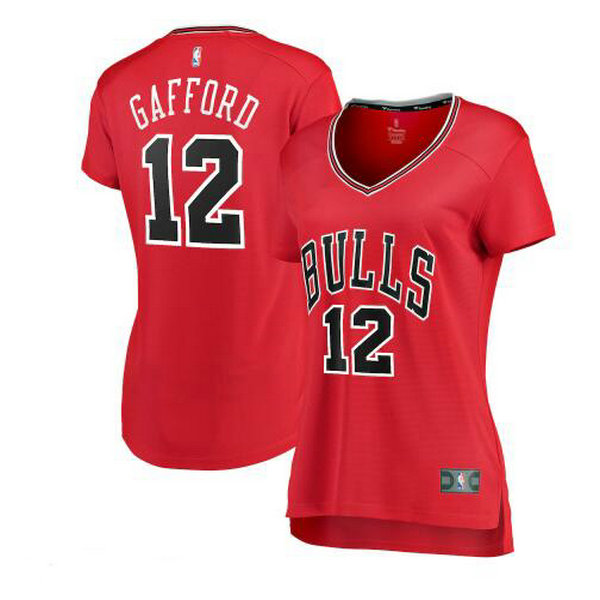 Camiseta baloncesto Daniel Gafford 12 icon edition Rojo Chicago Bulls Mujer