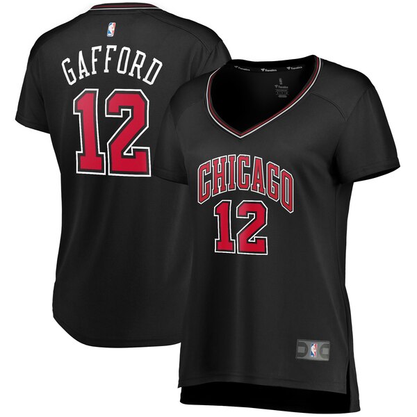 Camiseta baloncesto Daniel Gafford 12 statement edition Negro Chicago Bulls Mujer