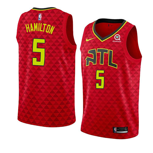 Camiseta baloncesto Daniel Hamilton 5 Statement 2018 Rojo Atlanta Hawks Hombre