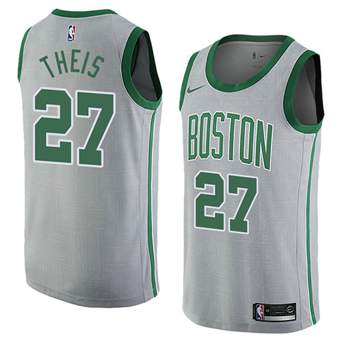 Camiseta baloncesto Daniel Theis 27 Ciudad 2018 Gris Boston Celtics Hombre