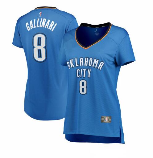Camiseta baloncesto Danilo Gallinari 8 icon edition Azul Oklahoma City Thunder Mujer