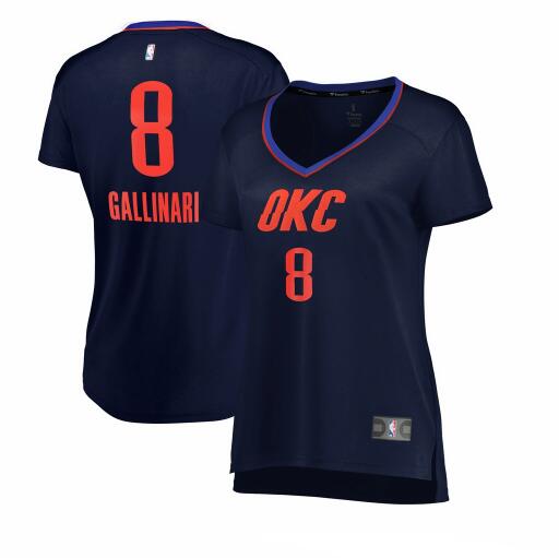 Camiseta baloncesto Danilo Gallinari 8 statement edition Armada Oklahoma City Thunder Mujer