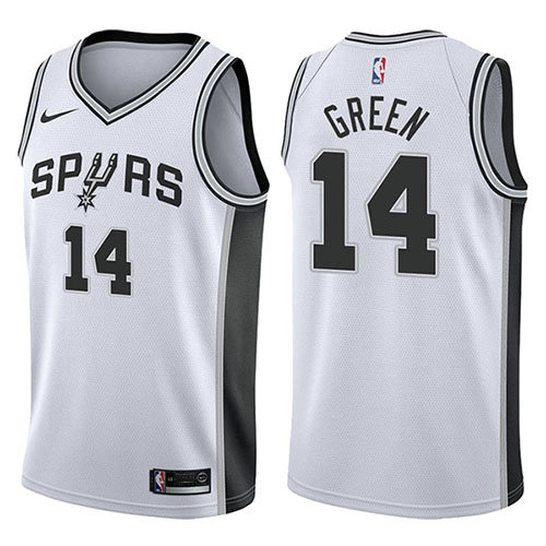 Camiseta baloncesto Danny Green 14 Association 2017-18 Blanco San Antonio Spurs Hombre