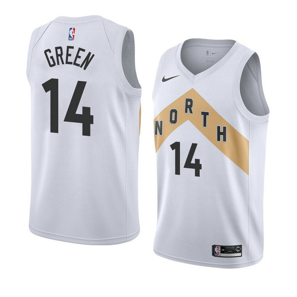 Camiseta baloncesto Danny Green 14 Ciudad 2018 Blanco Toronto Raptors Hombre