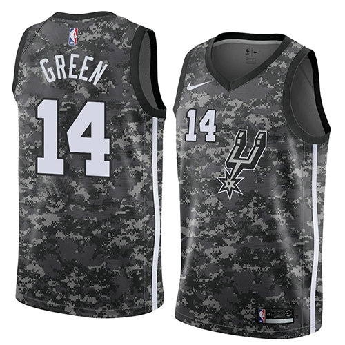 Camiseta baloncesto Danny Green 14 Ciudad 2018 Gris San Antonio Spurs Hombre