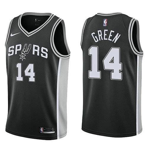 Camiseta baloncesto Danny Green 14 Icon 2017-18 Negro San Antonio Spurs Hombre