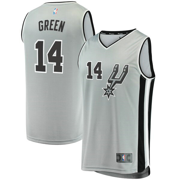 Camiseta baloncesto Danny Green 14 Statement Edition Verde San Antonio Spurs Nino