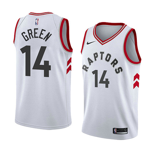 Camiseta baloncesto Danny Verde 14 Association 2018 Blanco Toronto Raptors Hombre