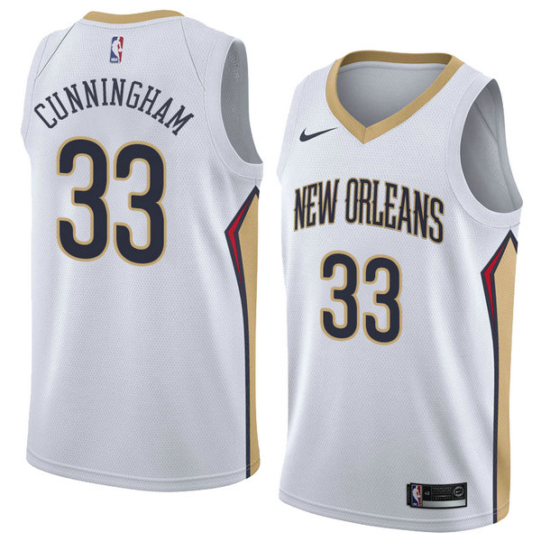 Camiseta baloncesto Dante Cunningham 33 Association 2018 Blanco New Orleans Pelicans Hombre