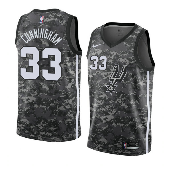 Camiseta baloncesto Dante Cunningham 33 Ciudad 2018 Gris San Antonio Spurs Hombre