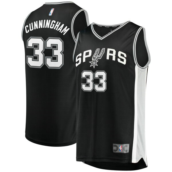 Camiseta baloncesto Dante Cunningham 33 Icon Edition Negro San Antonio Spurs Hombre
