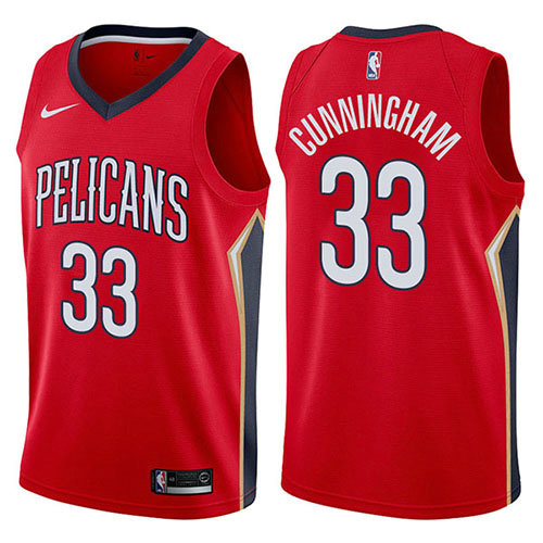 Camiseta baloncesto Dante Cunningham 33 Statement 2017-18 Rojo New Orleans Pelicans Hombre