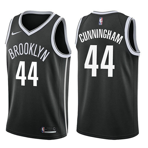 Camiseta baloncesto Dante Cunningham 44 Icon 2017-18 Negro Brooklyn Nets Hombre