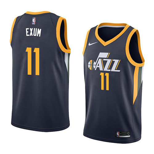 Camiseta baloncesto Dante Exum 11 Icon 2018 Azul Utah Jazz Hombre