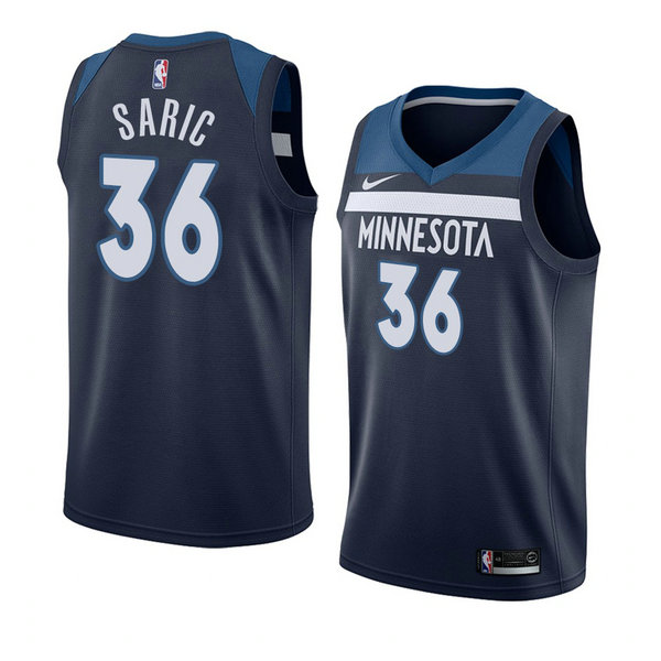 Camiseta baloncesto Dario Saric 36 Icon 2018 Azul Minnesota Timberwolves Hombre