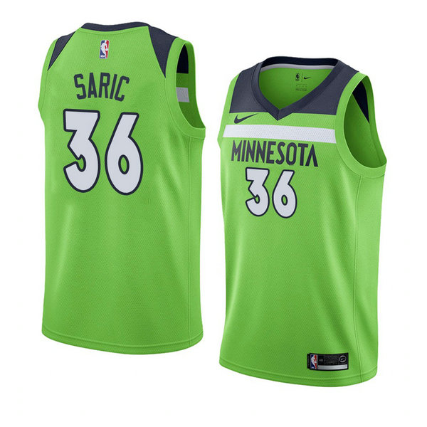 Camiseta baloncesto Dario Saric 36 Statement 2018 Verde Minnesota Timberwolves Hombre
