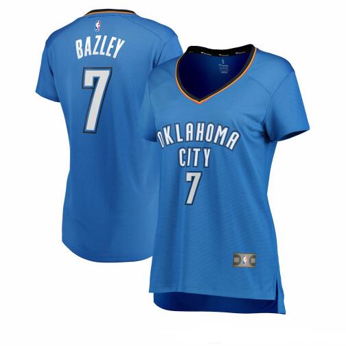 Camiseta baloncesto Darius Bazley 7 icon edition Azul Oklahoma City Thunder Mujer