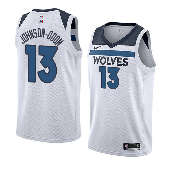 Camiseta baloncesto Darius Johnson-Odom 13 Association 2018 Blanco Minnesota Timberwolves Hombre