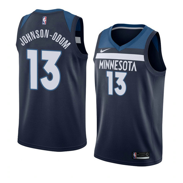 Camiseta baloncesto Darius Johnson-odom 13 Icon 2018 Azul Minnesota Timberwolves Hombre