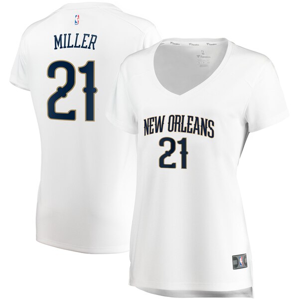 Camiseta baloncesto Darius Miller 21 association edition Blanco New Orleans Pelicans Mujer