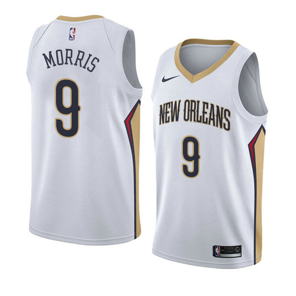 Camiseta baloncesto Darius Morris 9 Association 2018 Blanco New Orleans Pelicans Hombre