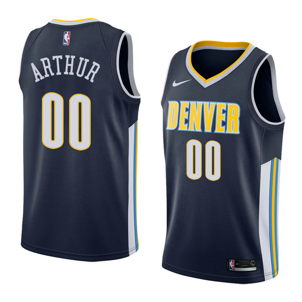 Camiseta baloncesto Darrell Arthur 0 Icon 2018 Azul Denver Nuggets Hombre