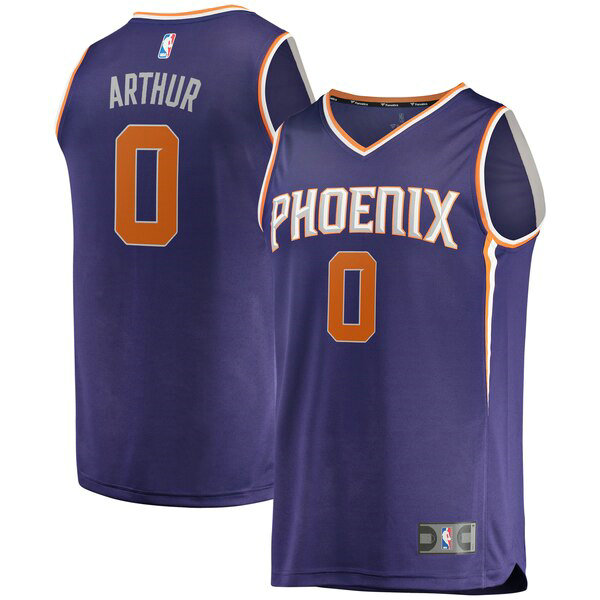 Camiseta baloncesto Darrell Arthur 0 Icon Edition Púrpura Phoenix Suns Hombre