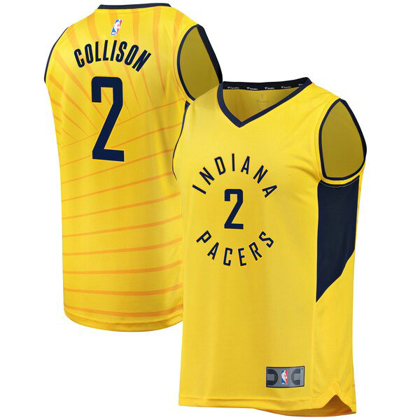 Camiseta baloncesto Darren Collison 2 Fast Break Alternate Jersey Amarillo Indiana Pacers Hombre