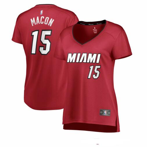 Camiseta baloncesto Daryl Macon 15 statement edition Rojo Miami Heat Mujer