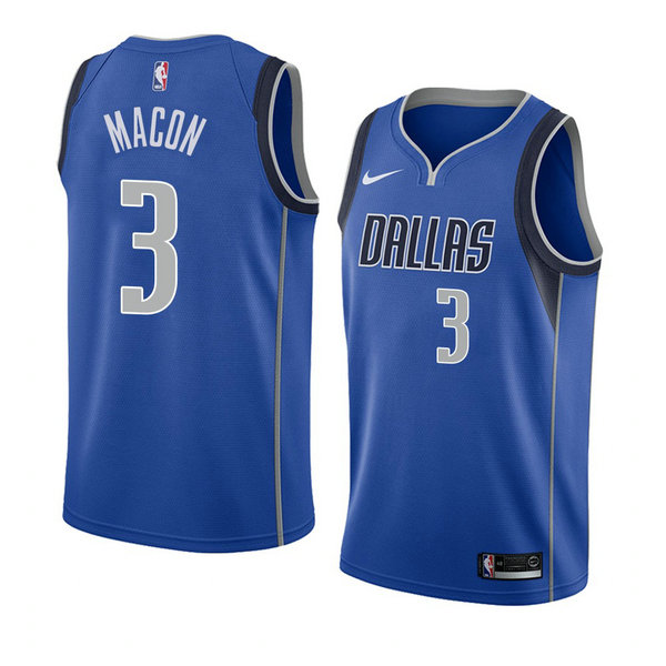 Camiseta baloncesto Daryl Macon 3 Icon 2018 Azul Dallas Mavericks Hombre