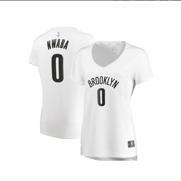 Camiseta baloncesto David Nwaba 0 association edition Blanco Brooklyn Nets Mujer