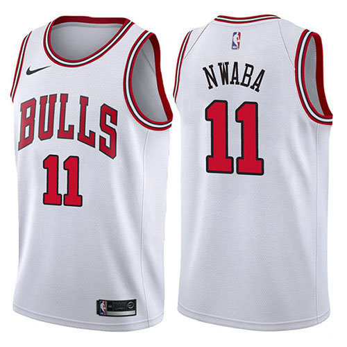 Camiseta baloncesto David Nwaba 11 Association 2017-18 Blanco Chicago Bulls Hombre