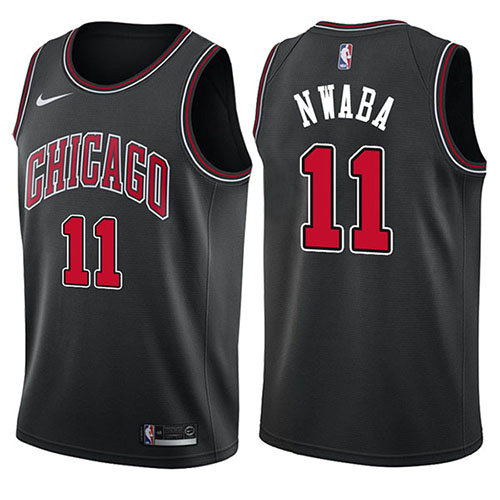 Camiseta baloncesto David Nwaba 11 Statement 2017-18 Negro Chicago Bulls Hombre