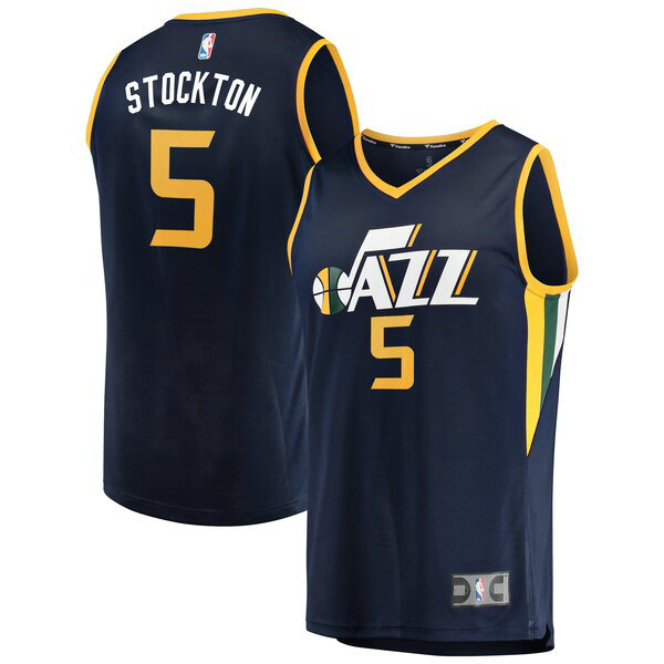 Camiseta baloncesto David Stockton 5 Icon Edition Armada Utah Jazz Hombre