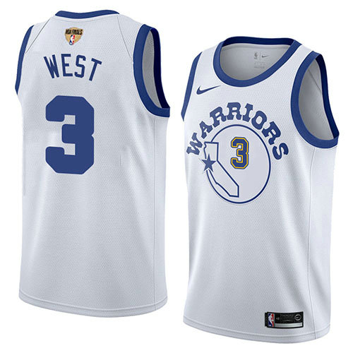 Camiseta baloncesto David West 3 Classic 2017-18 Blanco Golden State Warriors Hombre