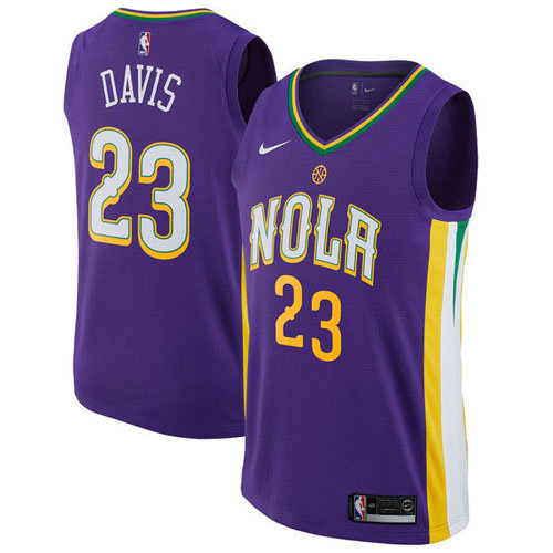 Camiseta baloncesto Davis 23 Ciudad 2017-18 P鐓pura New Orleans Pelicans Hombre