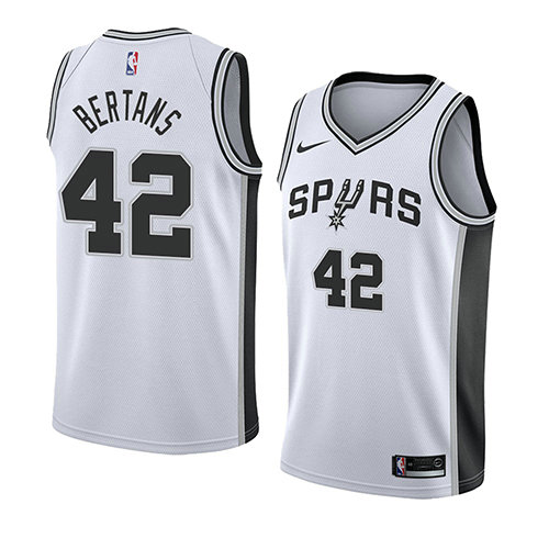 Camiseta baloncesto Davis Bertans 42 Association 2018 Blanco San Antonio Spurs Hombre