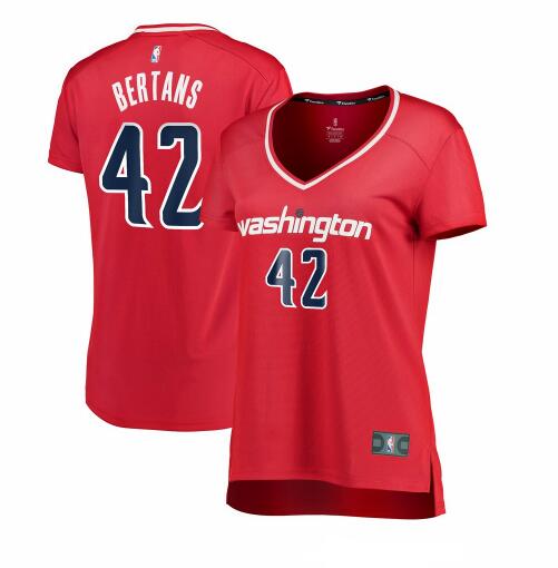 Camiseta baloncesto Davis Bertans 42 icon edition Rojo Washington Wizards Mujer